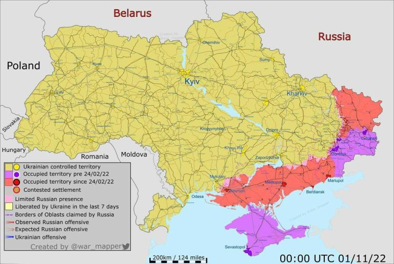 درباره این مقاله بیشتر بخوانید ⭕️در نوامبر، ارتش اوکراین حدود 3850 کیلومتر مربع از خاک اوکراین را آزاد کرد