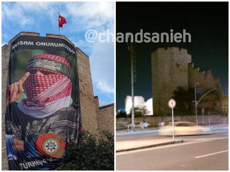 درباره این مقاله بیشتر بخوانید شهرداری استانبول که تصویری از ابوعبیده سخنگوی گردانهای عزالدین قسام را در این شهر نصب کرده بود، به فاصله یک روز این بنر را جمع آوری کرد.