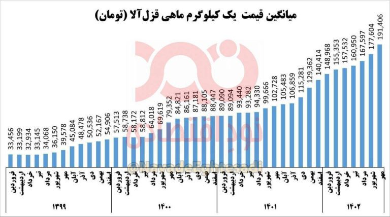 درباره این مقاله بیشتر بخوانید 📸 قیمت ماهی طی ۴ سال اخیر ۶ برابر شده است