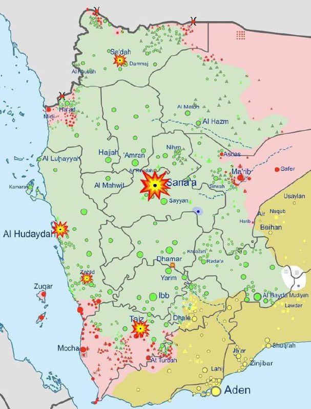 درباره این مقاله بیشتر بخوانید نقشه حملات هوایی نیروهای متفقین علیه مواضع حوثی‌ها در یمن