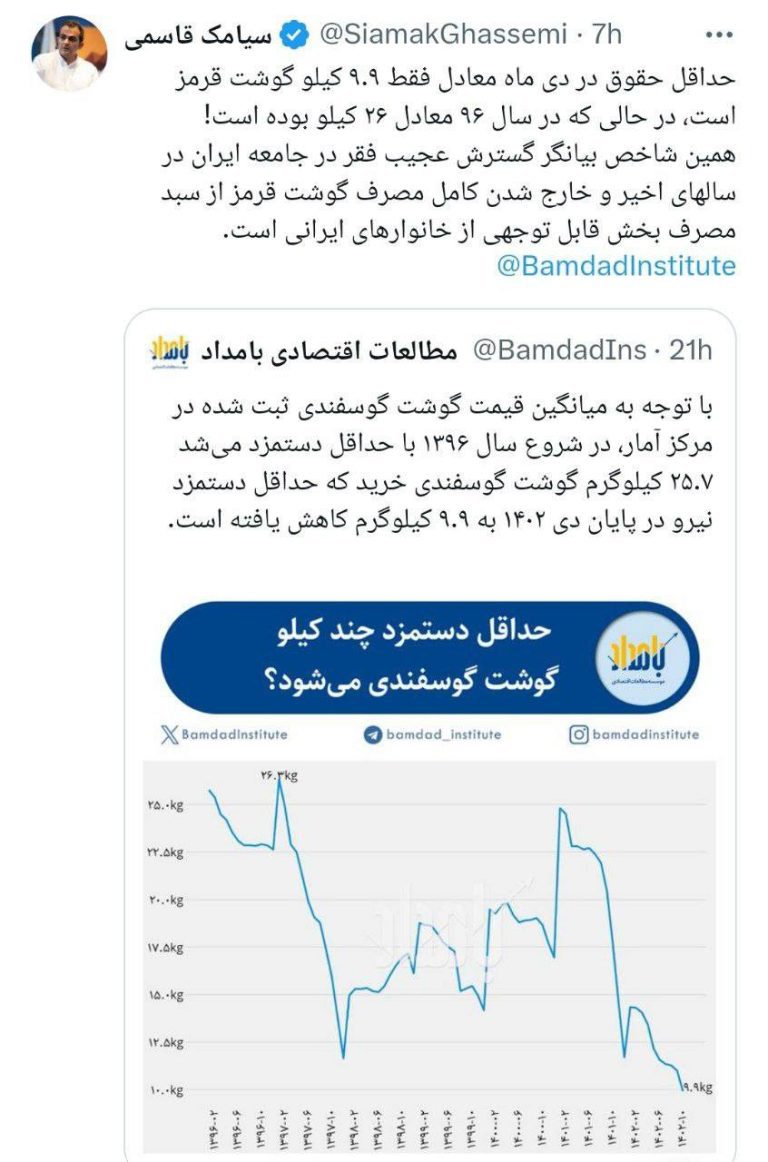 درباره این مقاله بیشتر بخوانید سیامک قاسمی،کارشناس اقتصادی: