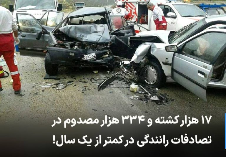 درباره این مقاله بیشتر بخوانید 🔻 ۱۷ هزار کشته و ۳۳۴ هزار مصدوم در تصادفات رانندگی در کمتر از یک سال!