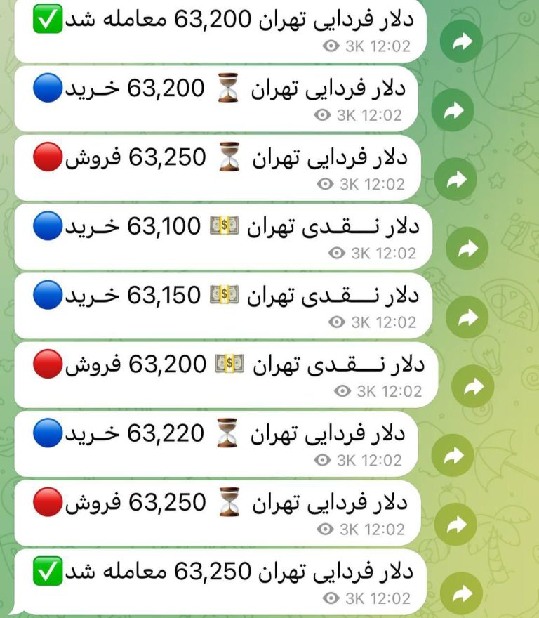 درباره این مقاله بیشتر بخوانید 📢 قیمت دلار در بازار آزاد از مرز ۶۳ هزار تومان عبور کرد