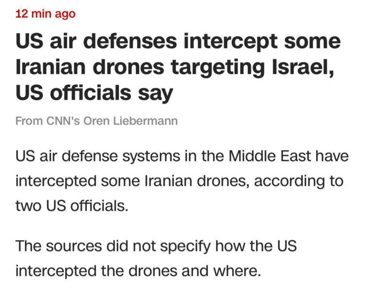 درباره این مقاله بیشتر بخوانید 📢 سی ان ان : نیروهای هوایی آمریکا برخی پهپادهای ایران را رهگیری کرد
