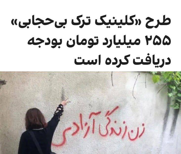 درباره این مقاله بیشتر بخوانید هم‌زمان با افزایش اعتراض‌ها به موضوع راه‌اندازی «کلینیک ترک بی‌حجابی» در ایران، مهری طالبی دارستانی، رییس اداره زنان و خانواده ستاد امر به معروف و نهی از منکر استان تهران اعلام کرد که این طرح مدت‌هاست اجرایی شده و تاکنون ۲۵۵ میلیارد تومان بودجه دریافت کرده است.