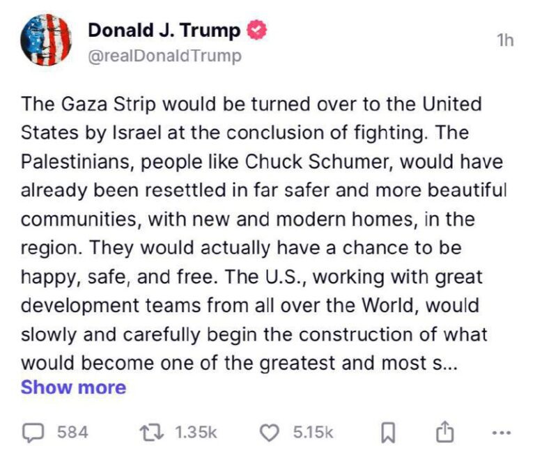 درباره این مقاله بیشتر بخوانید ترامپ: اسرائیل غزه را پس از پایان جنگ به آمریکا واگذار می‌کند