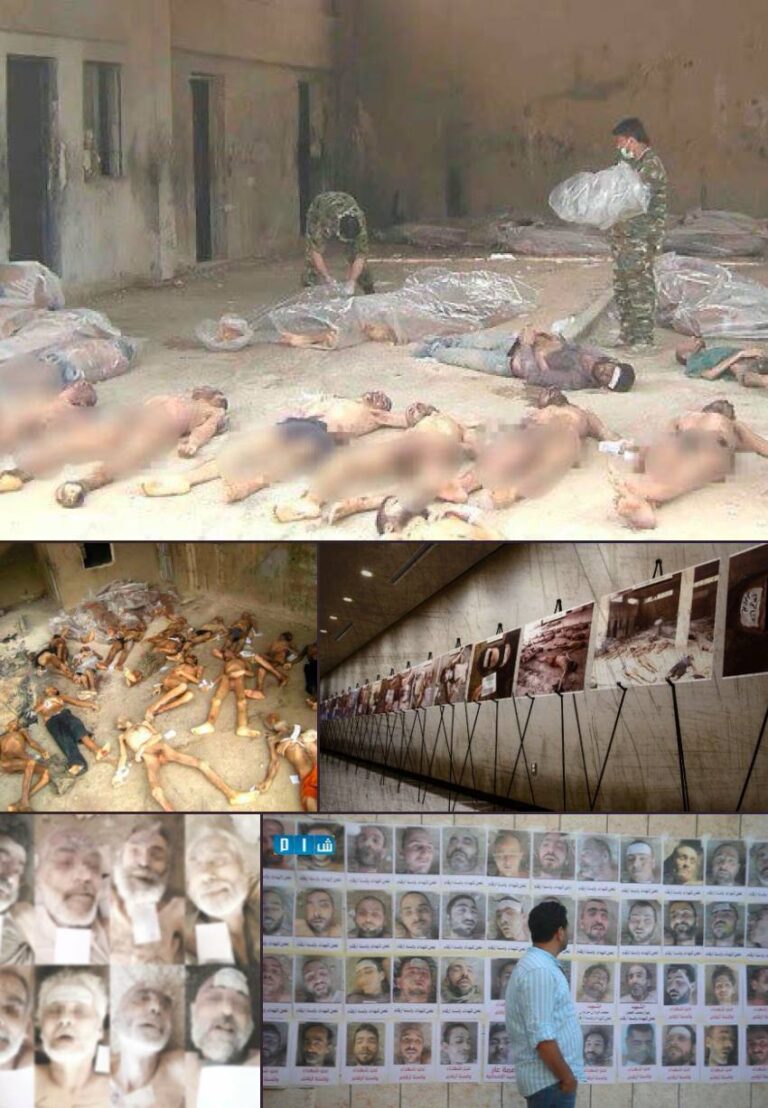 درباره این مقاله بیشتر بخوانید 🔴برخی از تصاویر دردناک زندانیان سیاسی زیر شکنجه های رژیم بشار اسد که توسط قیصر سوریه به دنیا فاش شد.