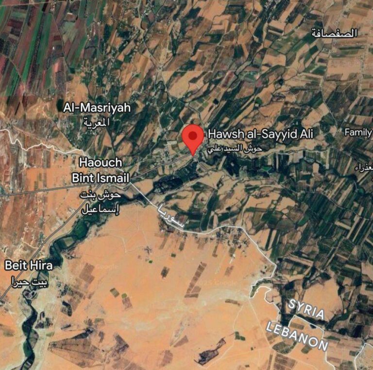 درباره این مقاله بیشتر بخوانید 🔴موقعیت روستای السید علی در مرز سوریه و لبنان