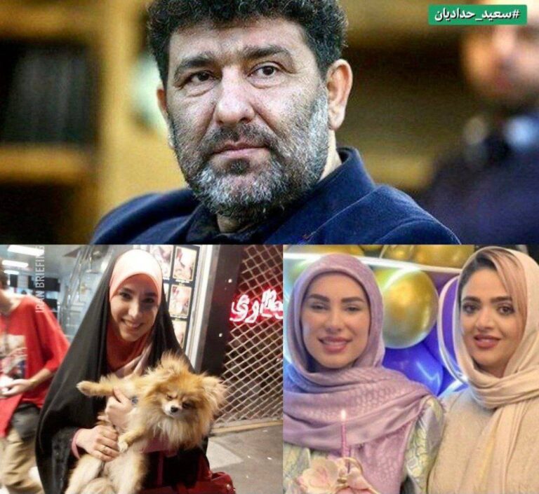 درباره این مقاله بیشتر بخوانید حدادیان از مداحان نزدیک خامنه ای روی انتن زنده به دختران کم حجاب میگفت اینها دارای نطفه حرام هستند و به کسانی که سگ دارند هم گفته بود «شیطان پرست» حالا تصویر دخترش رقیه بیرون امده که هم سگ دارد هم کم حجاب است،حتی نزدیکترین ادمهای شما هم به چرندیاتی که میگویید اعتقاد ندارند.