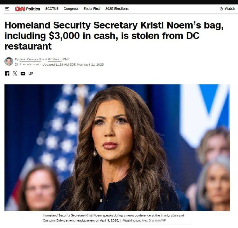 درباره این مقاله بیشتر بخوانید سی‌ان‌ان: کیف وزیر امنیت میهنی آمریکا دزدیده شد!
