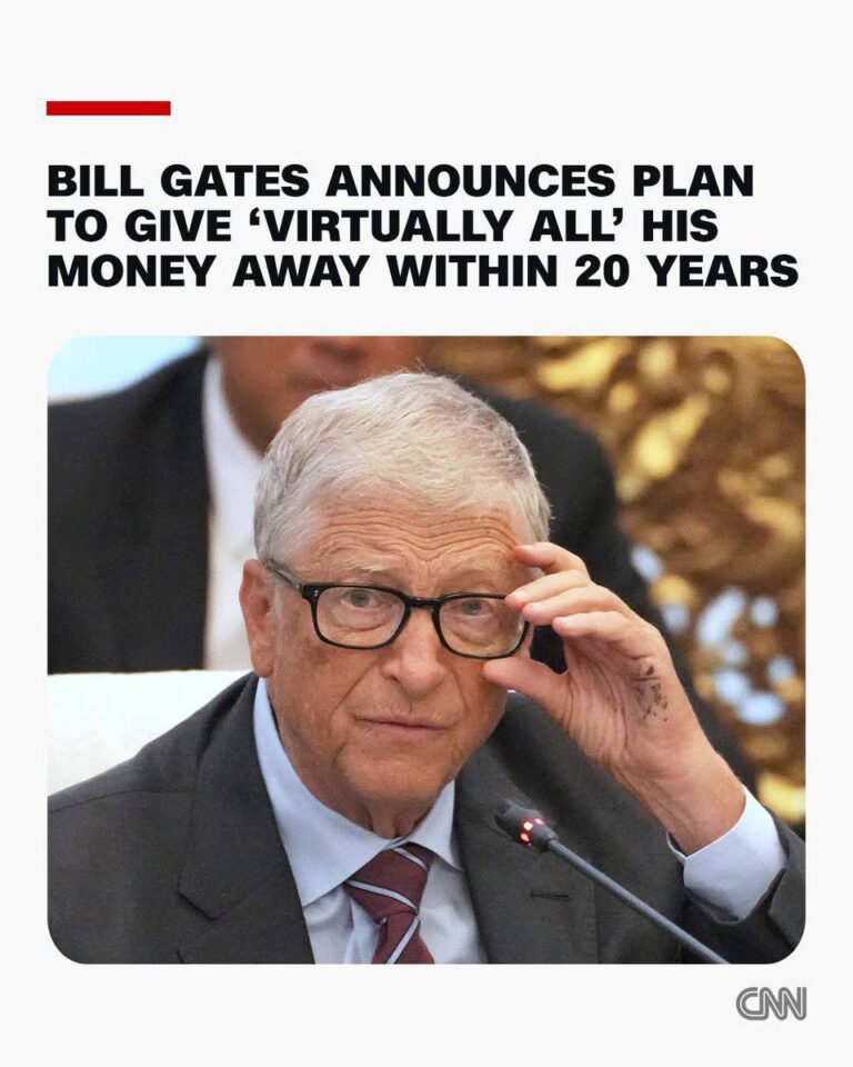 درباره این مقاله بیشتر بخوانید بیل گیتس بزرگترین خیر جهان گفته در ادامه کمک های میلیارد دلاری سالانش، قراره طی ۲۰ سال تقریبا تمام سرمایه‌شو به امور خیریه بده