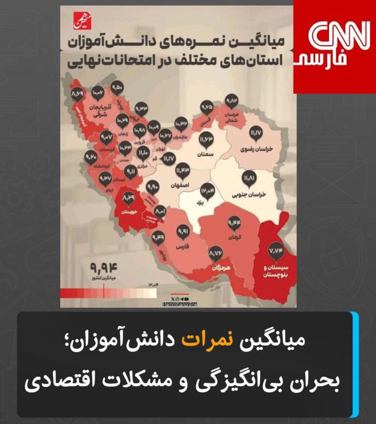 درباره این مقاله بیشتر بخوانید میانگین نمرات دانش‌آموزان؛ بحران بی‌انگیزگی و مشکلات اقتصادی