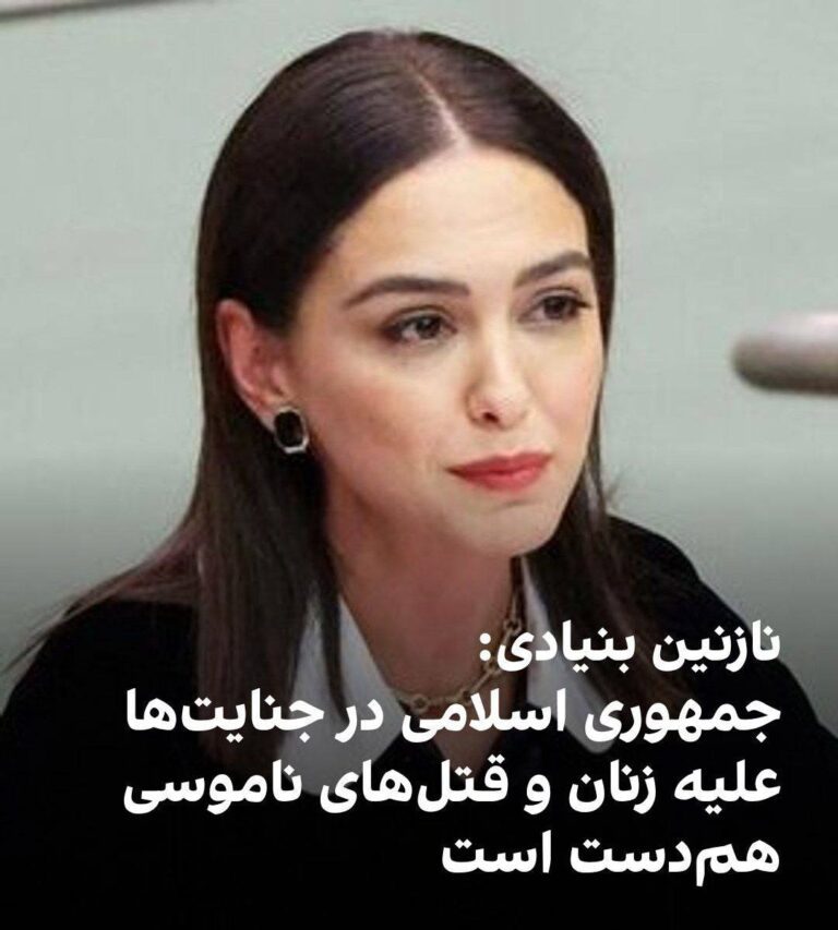 درباره این مقاله بیشتر بخوانید نازنین بنیادی با اشاره به قتل الهه حسین‌نژاد گفت: «رژیمی که زنان را به‌خاطر پوشش مو بی‌درنگ تعقیب می‌کند اما یک زن ناپدیدشده را «گم» می‌کند، نابینا نیست، بلکه در هر قتل ناموسی و در هر جنایتی که زیر لایه‌ای از دروغ پنهان می‌کند، هم‌دست است.»