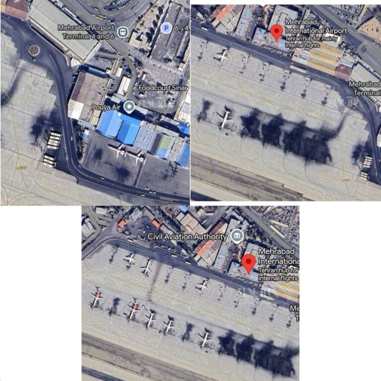 درباره این مقاله بیشتر بخوانید تصاویر ماهواره‌ای از فرودگاه مهرآباد بعد از حملات شب گذشته اسرائیل