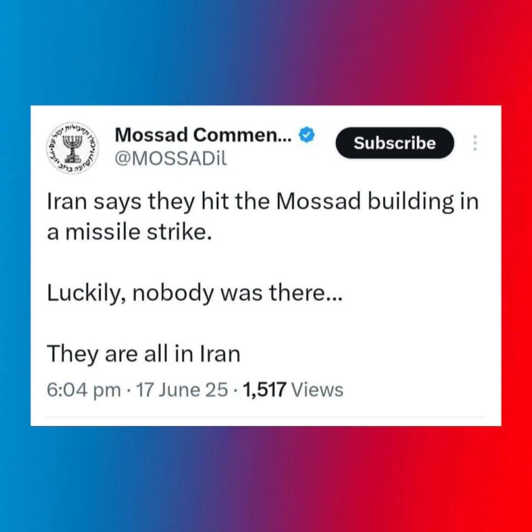 درباره این مقاله بیشتر بخوانید رسوایی مجدد دروغ جمهوری اسلامی؛ ادعای جمهوری اسلامی علیه موساد؛ پاسخ طعنه‌آمیز اسرائیل