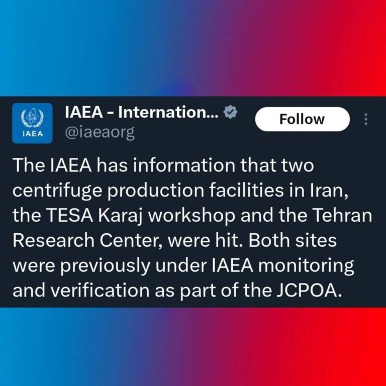 درباره این مقاله بیشتر بخوانید آژانس انرژی اتمی تأیید کرد: حملات به مراکز تولید سانتریفیوژ در تهران و کرج