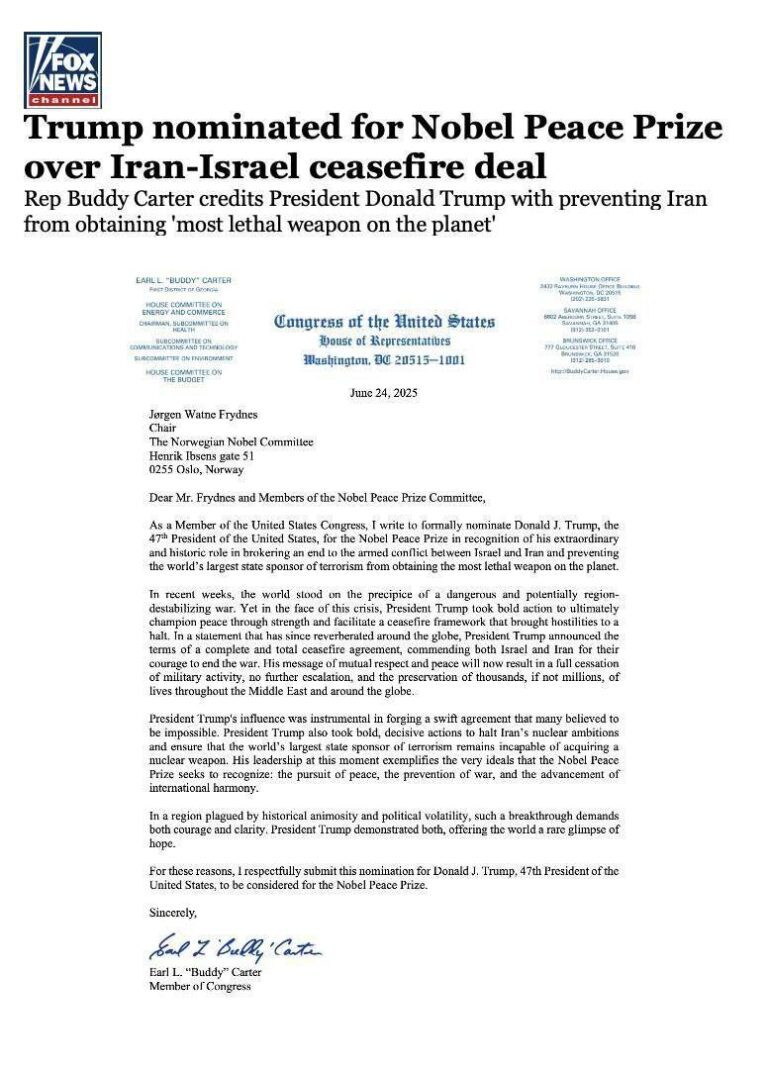 درباره این مقاله بیشتر بخوانید ترامپ نامزد جایزه صلح نوبل شد