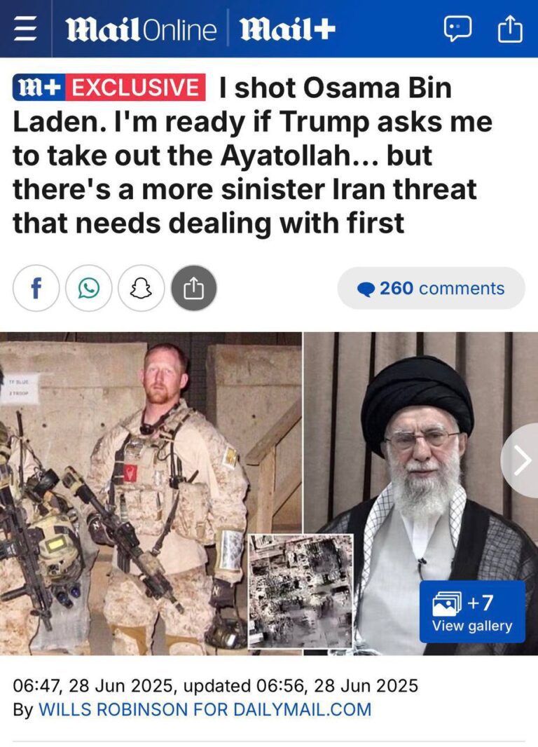 درباره این مقاله بیشتر بخوانید 🔴ضارب بن لادن اعلام آمادگی کرده برای کشتن خامنه ای