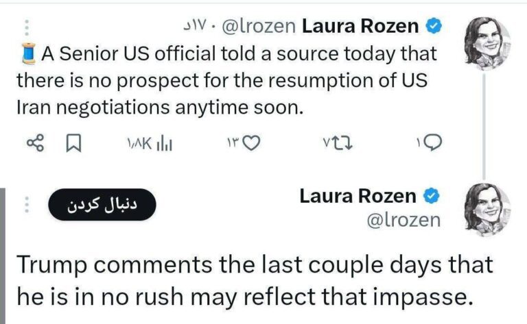 درباره این مقاله بیشتر بخوانید چشم‌اندازی برای ازسرگیری مذاکرات در آینده نزدیک وجود ندارد