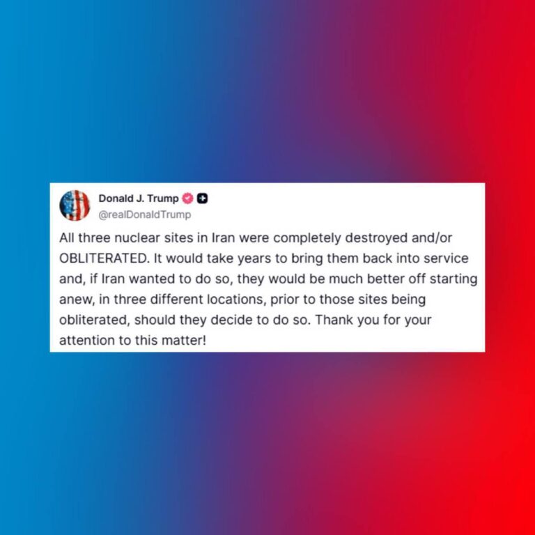 درباره این مقاله بیشتر بخوانید نابودی کامل تأسیسات هسته‌ای جمهوری اسلامی؛ طعنه ترامپ: “رژیم ایران پیش از حمله، باید در مکانی دیگر برنامه‌اش را دنبال می‌کرد!”