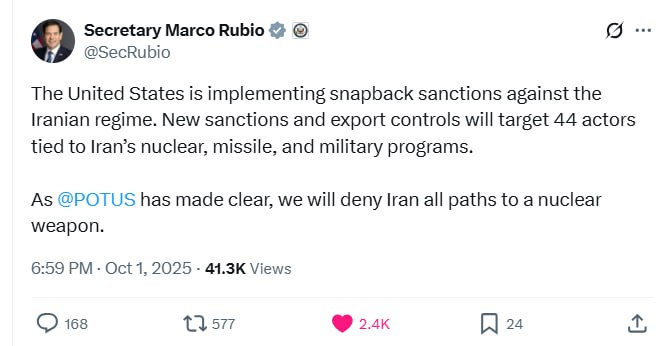 درباره این مقاله بیشتر بخوانید 🟣مارکو روبیو وزیر خارجه آمریکا: