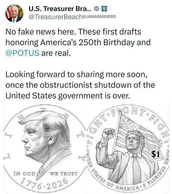 درباره این مقاله بیشتر بخوانید 🔴 سکه یک دلاری جدید آمریکا با تصویر ترامپ منتشر میشود