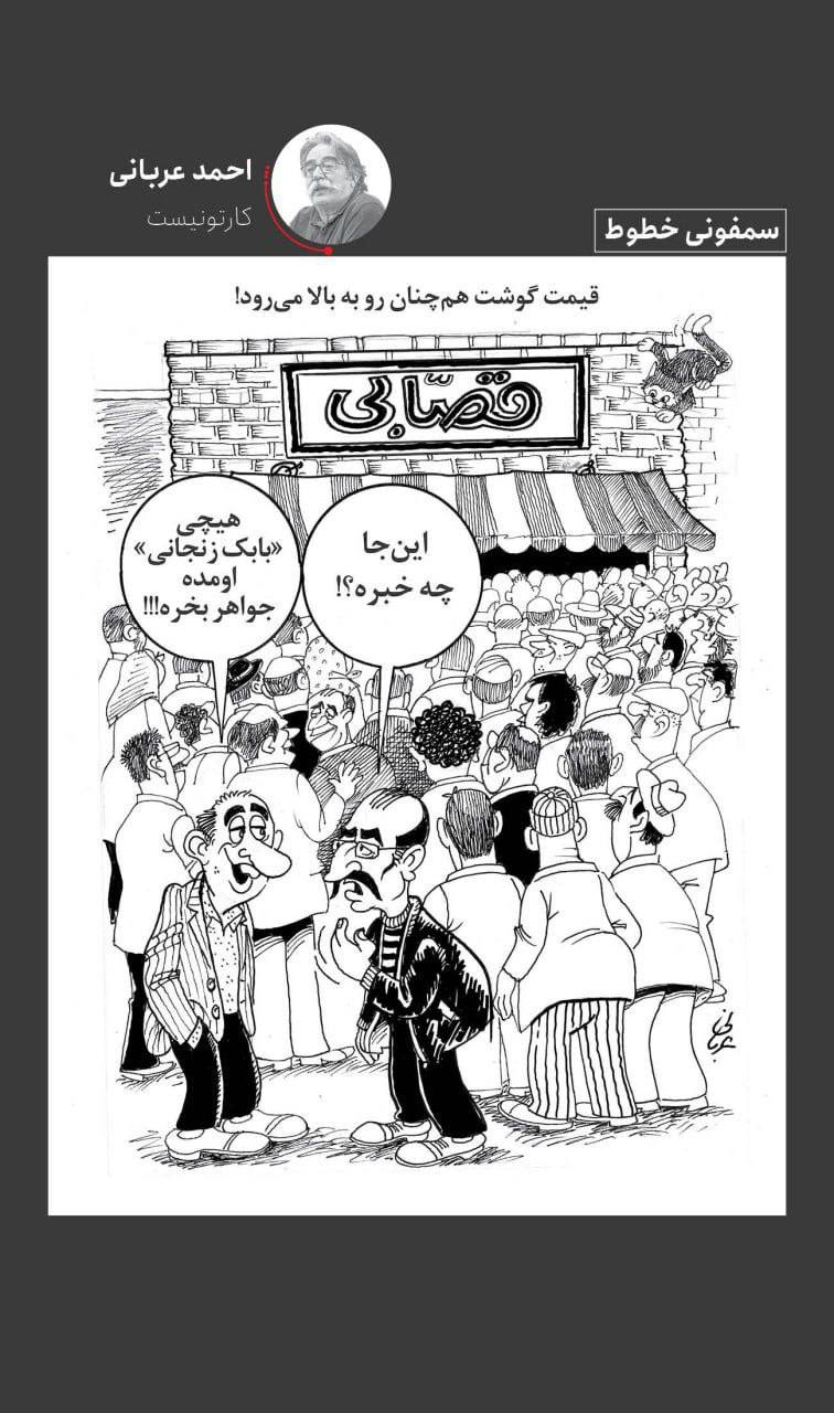 درباره این مقاله بیشتر بخوانید 🔴 قیمت گوشت/کاریکاتور احمد عربانی