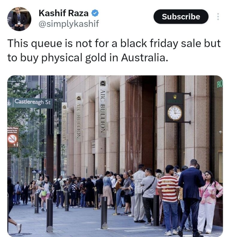 درباره این مقاله بیشتر بخوانید 📌‏تو توییتر انگلیسی زبون این عکس صف کشیدن ملت واسه خرید طلا داره پخش میشه، خیلی جالبه، اینها رو اونسی ۱۶۰۰، یا ۲۵۰۰ یا حتی ۳۲۰۰ صف نکشیدن ولی الان رو ۴۲۶۰ صف کشیدن!