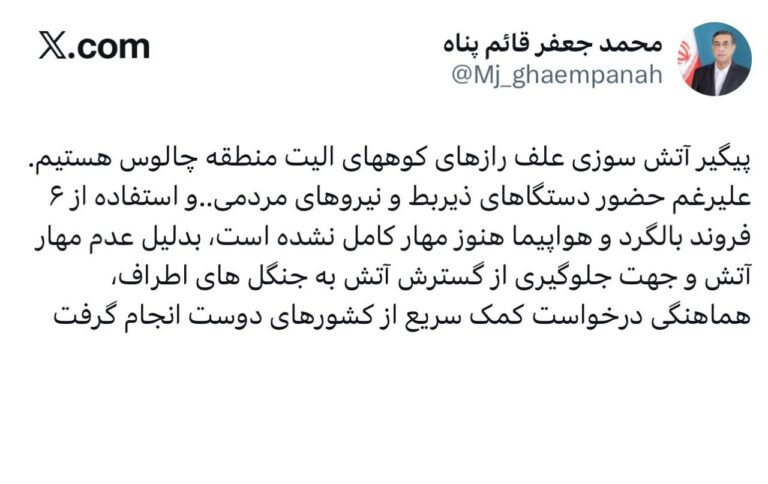 درباره این مقاله بیشتر بخوانید 🔴 معاون اجرایی رییسجمهور! جنگلهای هیرکانی را «علفزار » میداند!