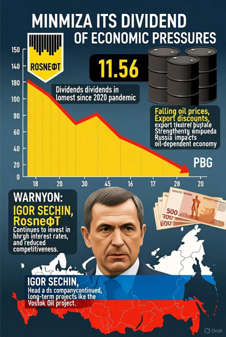 درباره این مقاله بیشتر بخوانید 🔴روسنفت سود سهام خود را به حداقل رساند؛ هشدار برای اقتصاد نفتی مسکو