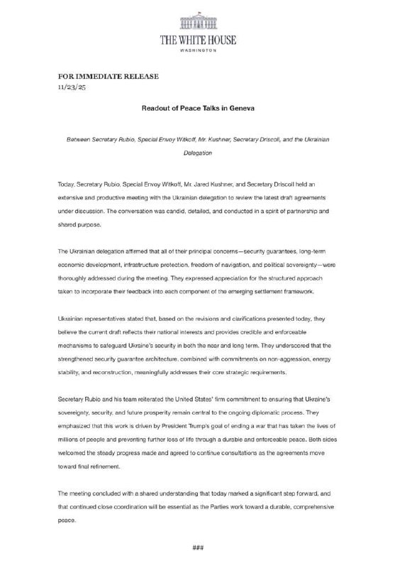 درباره این مقاله بیشتر بخوانید 🔴 آمریکا میگوید اوکراین شرایط این کشور را برای پایان جنگ پذیرفته است