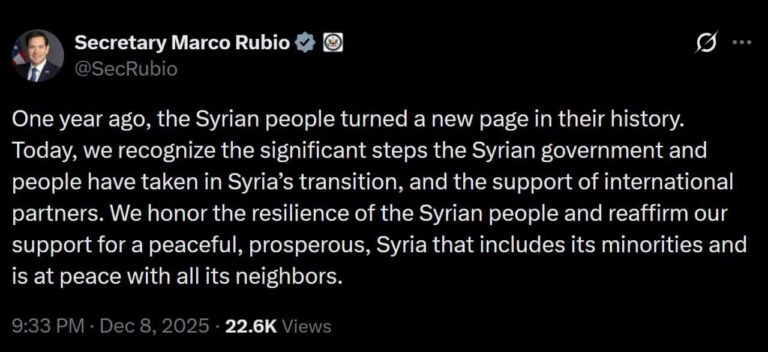 درباره این مقاله بیشتر بخوانید 🔴 وزیر خارجه آمریکا، مارکو روبیو: