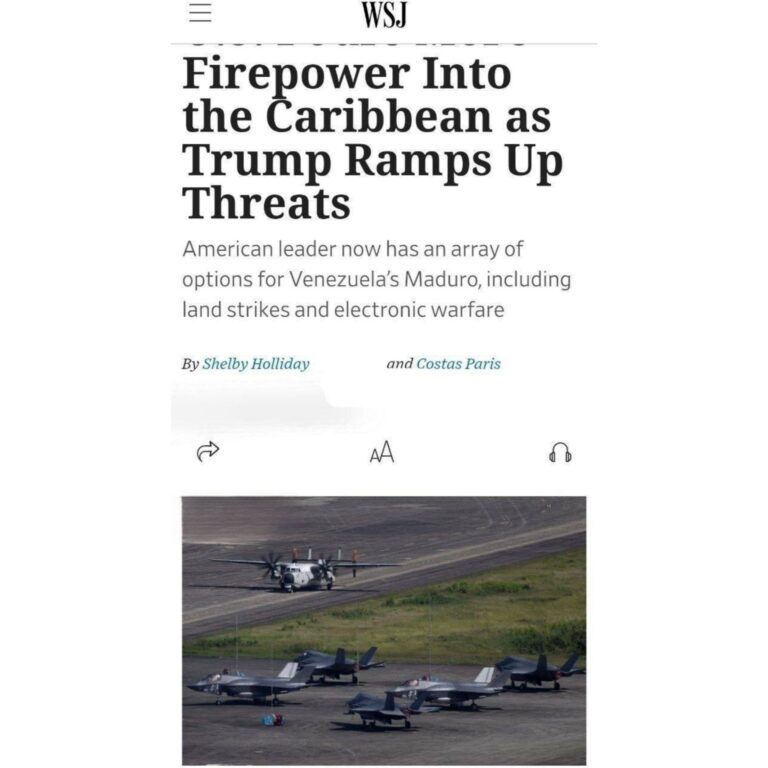 درباره این مقاله بیشتر بخوانید 🔴 وال استریت ژورنال: ارتش #آمریکا در حال انتقال تسلیحات و واحدهای بیشتری به کارائیب است.